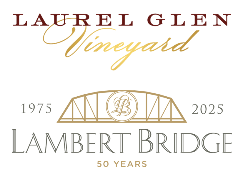 Lineup of Laurel Glen wine bottles